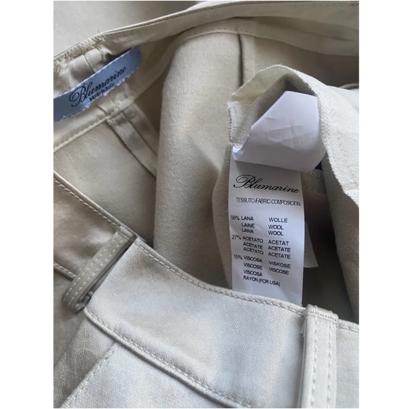 NWOT Blumarine shiny wool trousers Size 40 IT/4 US - Picture 6 of 9